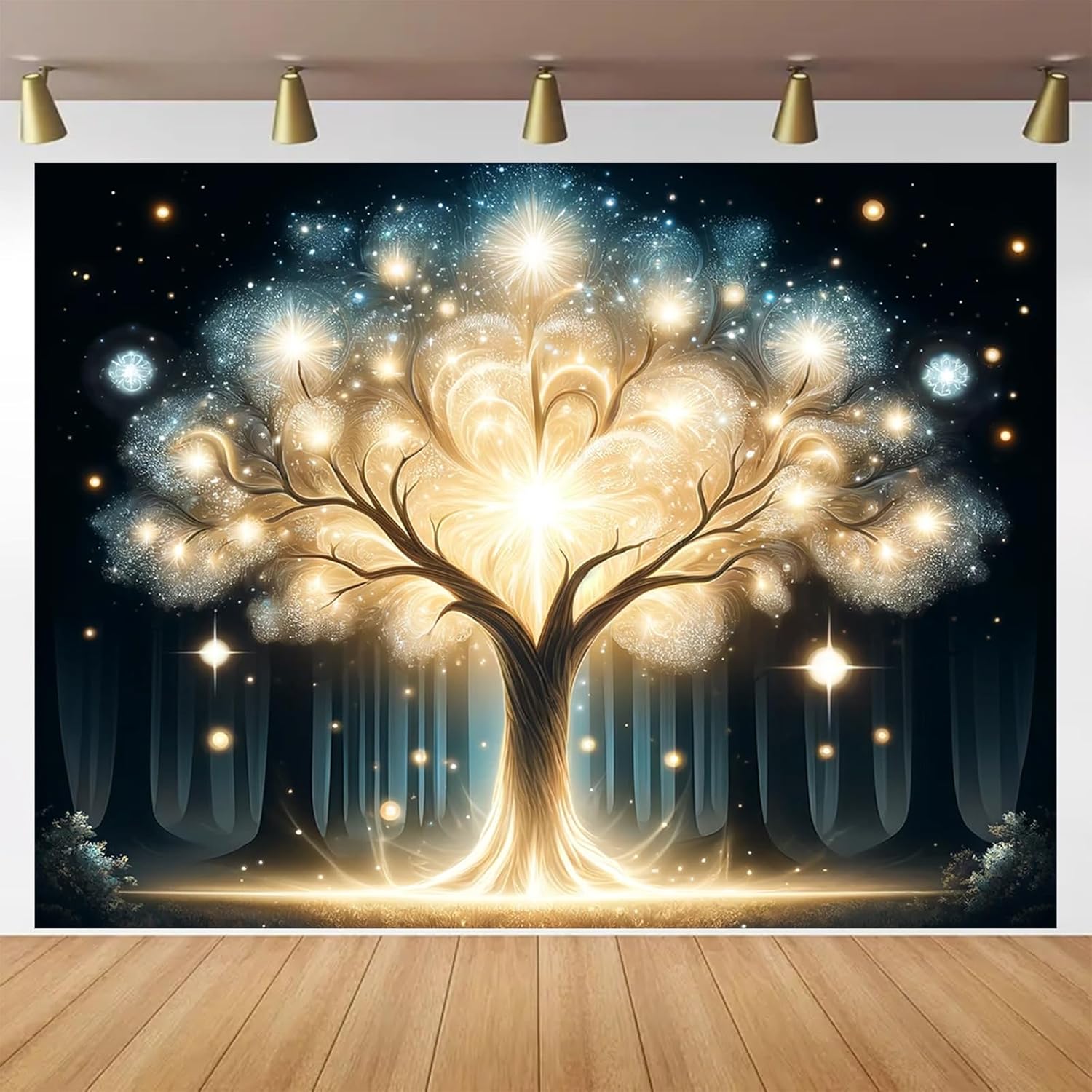Wall Decor Lighting Tree - Arbre à esprit brillant UV lumière