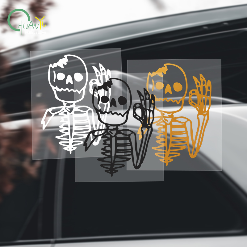 Ok Lighting Decor - Autocollant de voiture drôle OK Skull,
