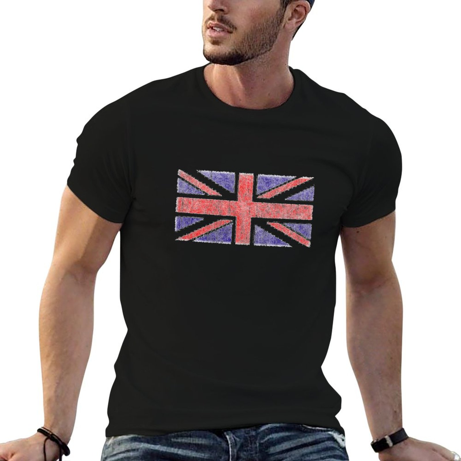 Union Lighting & Decor Collabs - T-shirt vintage avec drapeau Union Jack