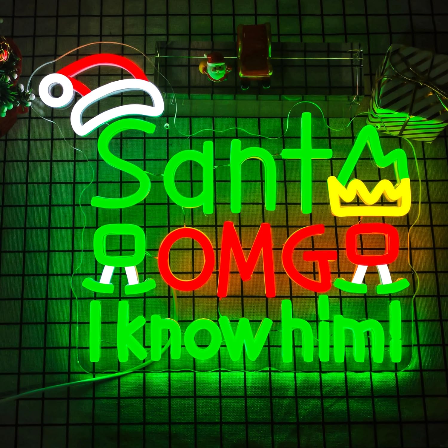 Santa'S Elves Holiday Lighting & Decor Llc - Lampe Murale LED Néon USB «