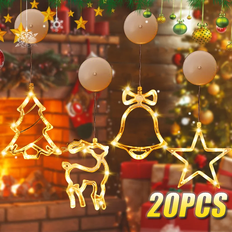 Wall Decor Lighting Tree - Lumières LED à ventouse de Noël,