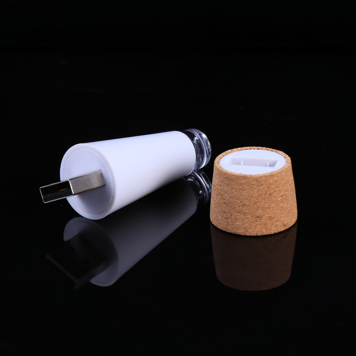 Decor Lighting Cork - Bouchon lumineux LED rechargeable pour bouteille