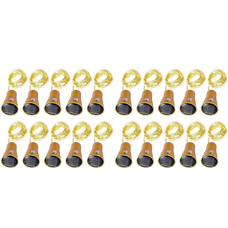 Decor Lighting Cork - ABXF-20Pcs Guirlande Lumineuse Solaire pour Bouteille