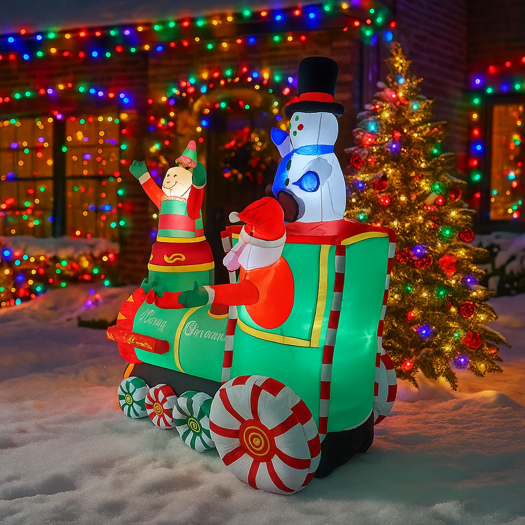 1.8 M/5.9FT gonflable père noë - Santa'S Elves Holiday Lighting & Decor Llc avis et prix