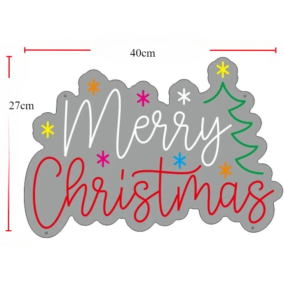 Enseigne au néon joyeux noël a - Wall Decor Lighting Tree avis et prix