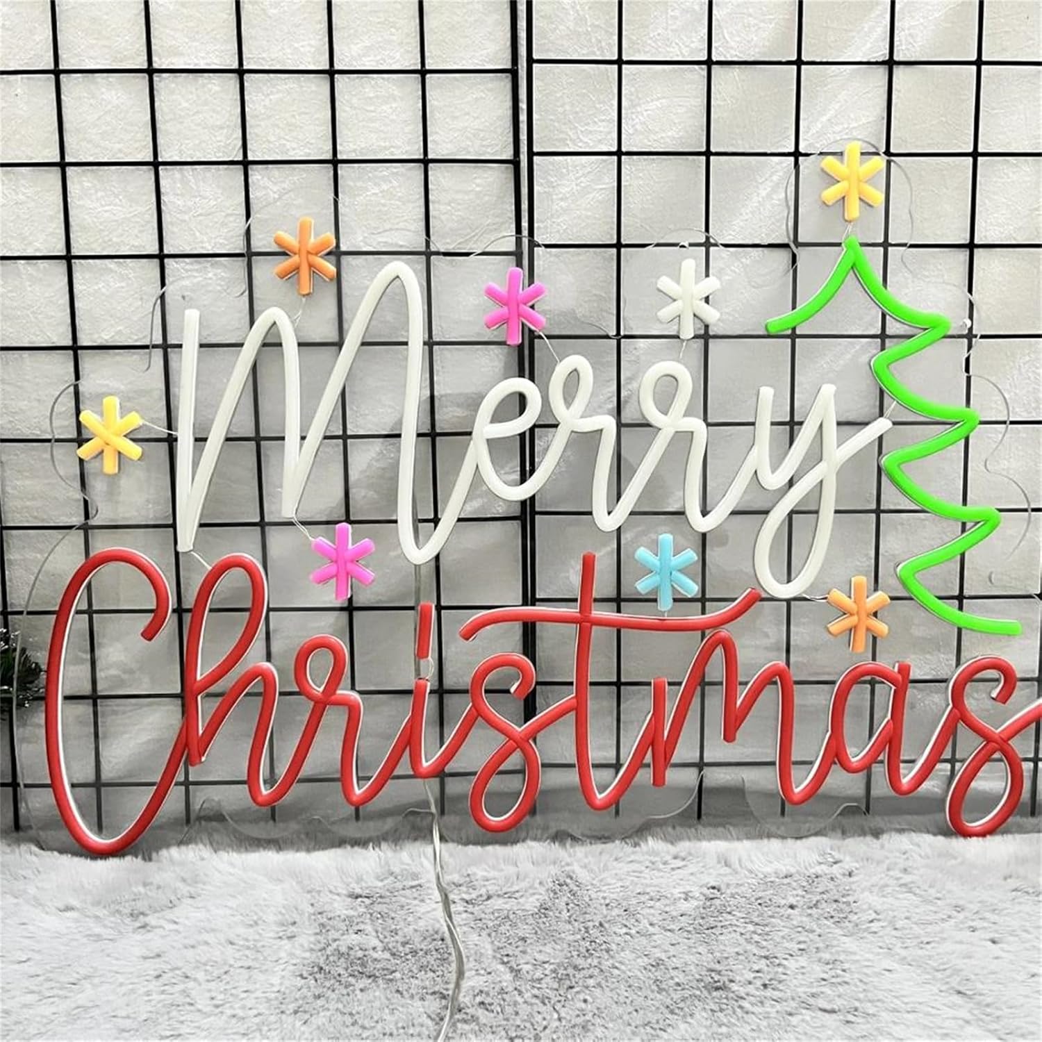 Enseigne au néon joyeux noël a - Wall Decor Lighting Tree avis et prix