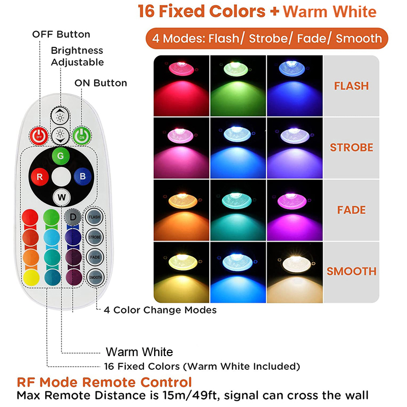 RGBW couleur changeante paysag - Colour Changing Bulb avis et prix