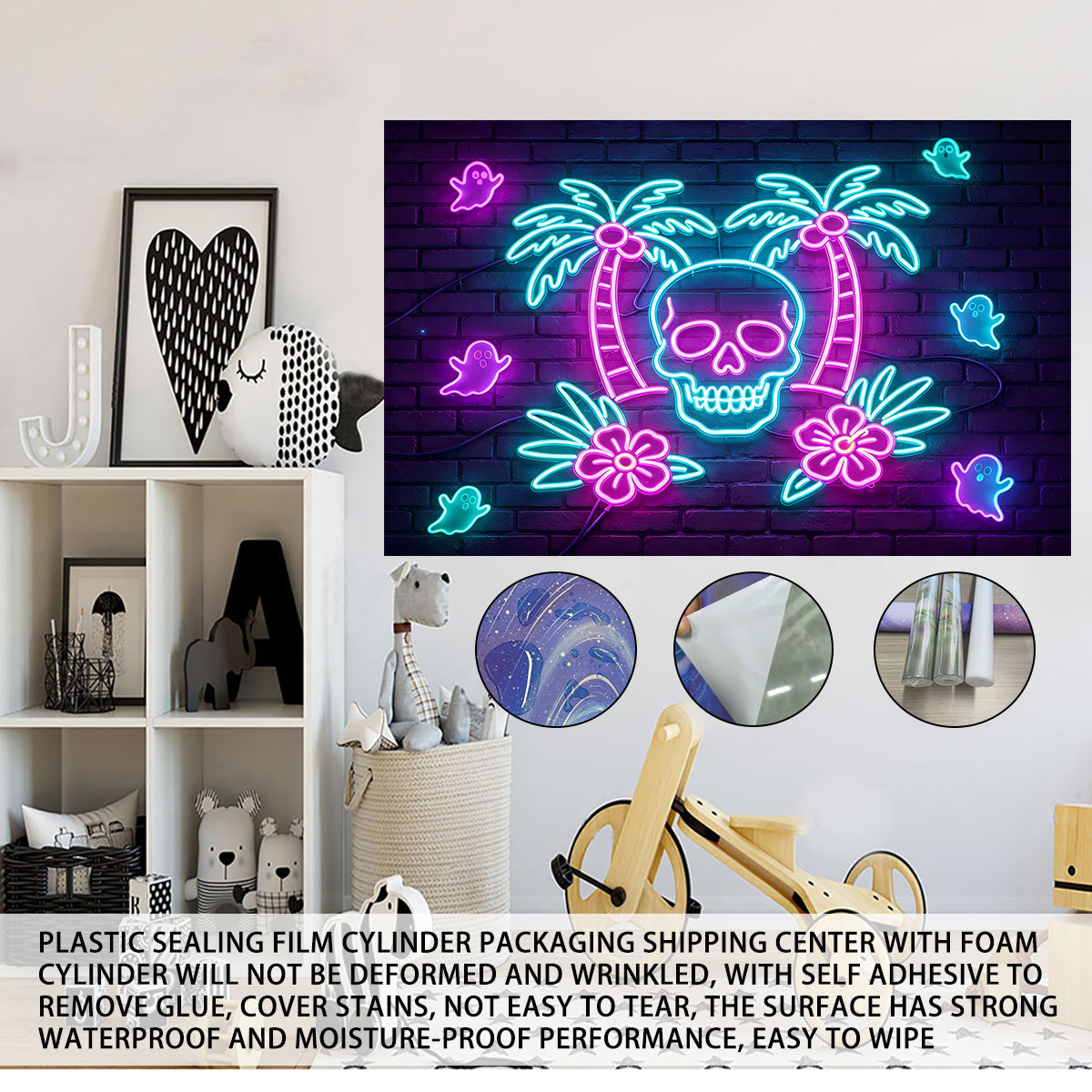 Autocollant mural néon palmier - Wall Decor Lighting Tree avis et prix