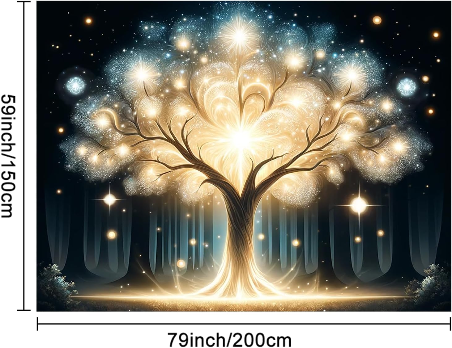 Arbre à esprit brillant UV lum - Wall Decor Lighting Tree avis et prix