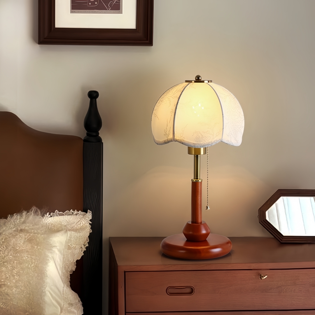 Lampe de table vintage à abat- - Lighting Decor For Bedroom avis et prix
