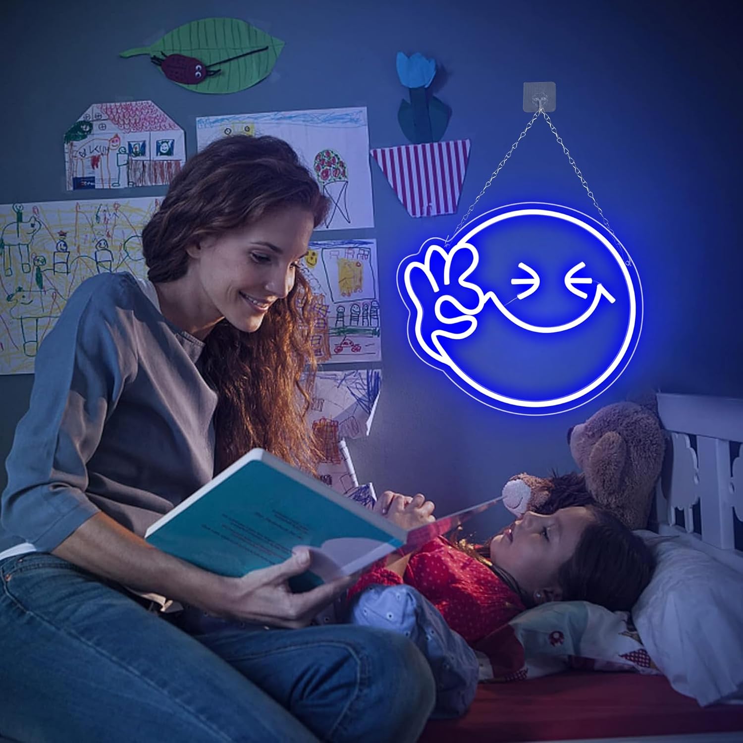 Emoji sourire OK enseigne au n - Ok Lighting Decor avis et prix