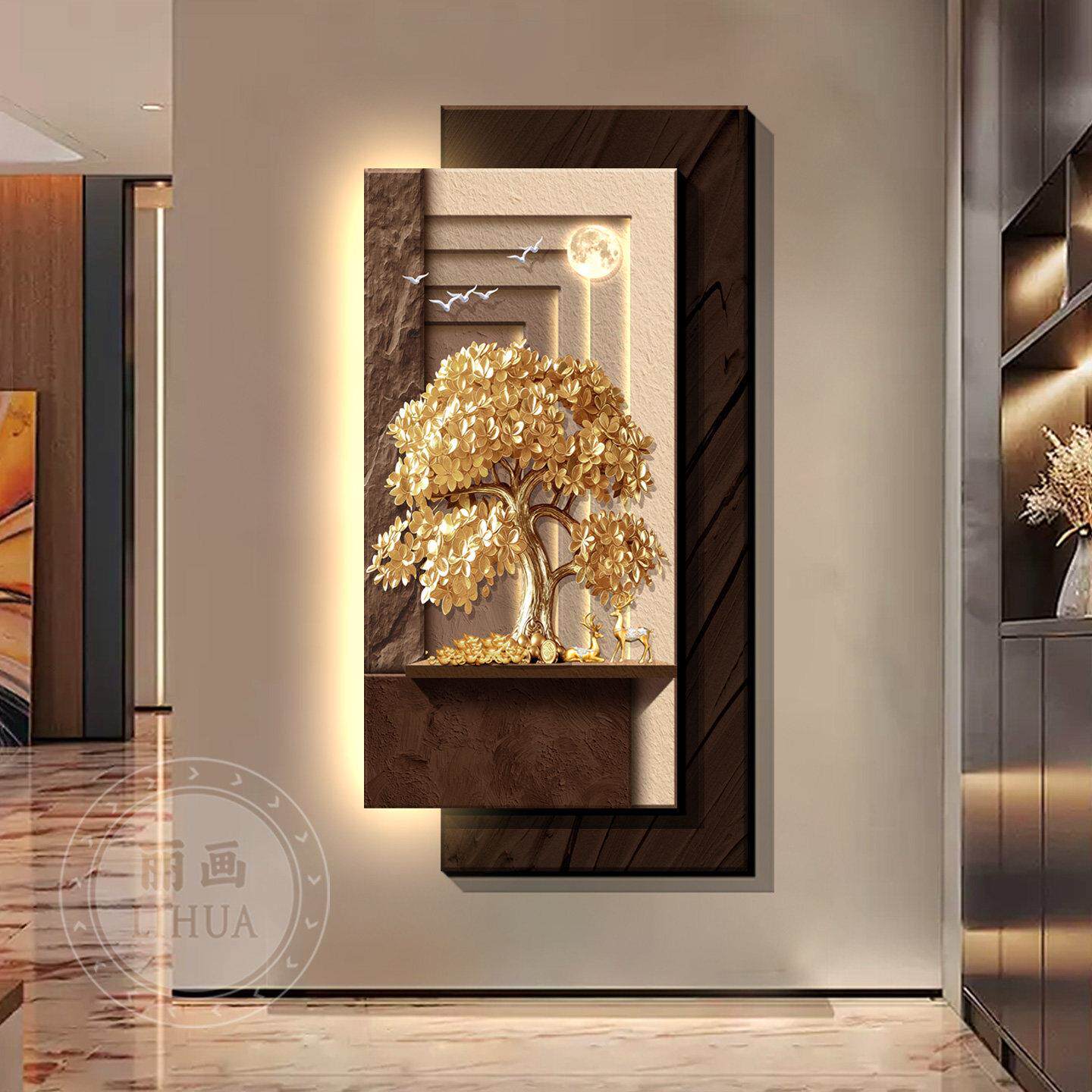 Peintures décoratives à l'entr - Wall Decor Lighting Tree avis et prix