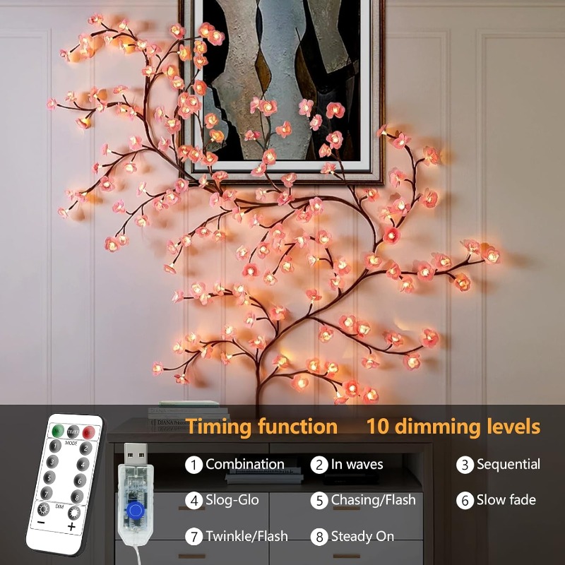 Guirlande LED de branches d'ar - Wall Decor Lighting Tree avis et prix