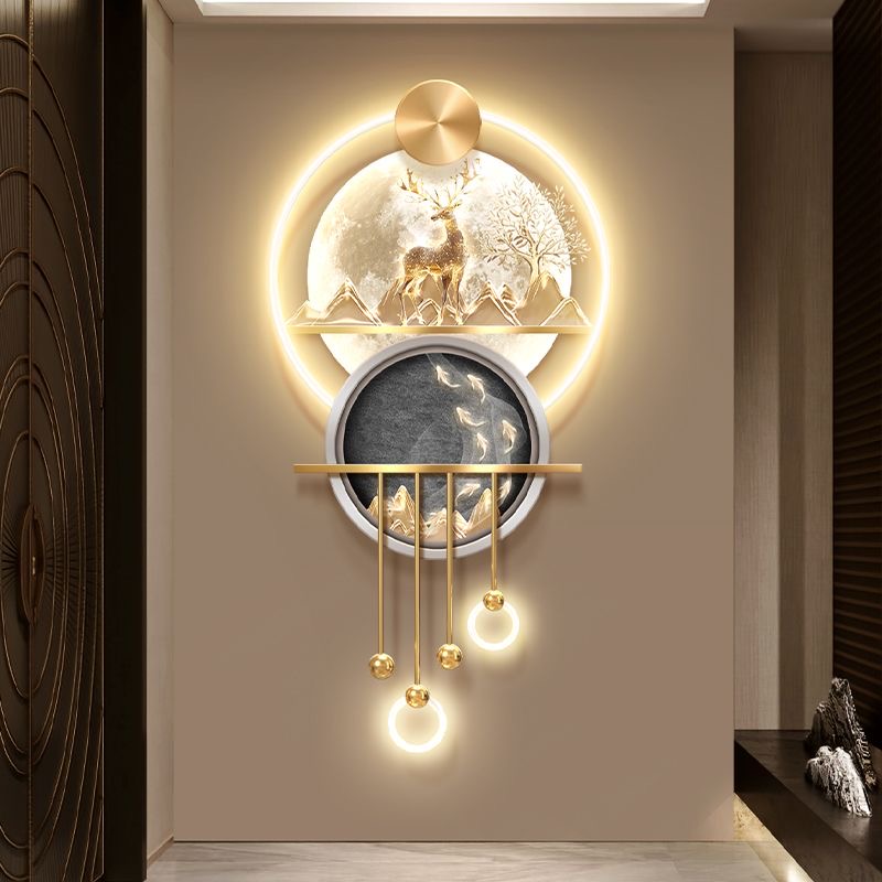 nq- Peinture décorative murale - Wall Decor Lighting Tree avis et prix