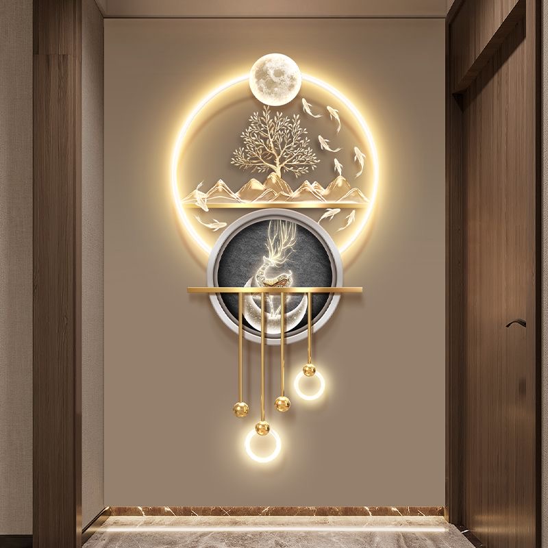 nq- Peinture décorative murale - Wall Decor Lighting Tree avis et prix