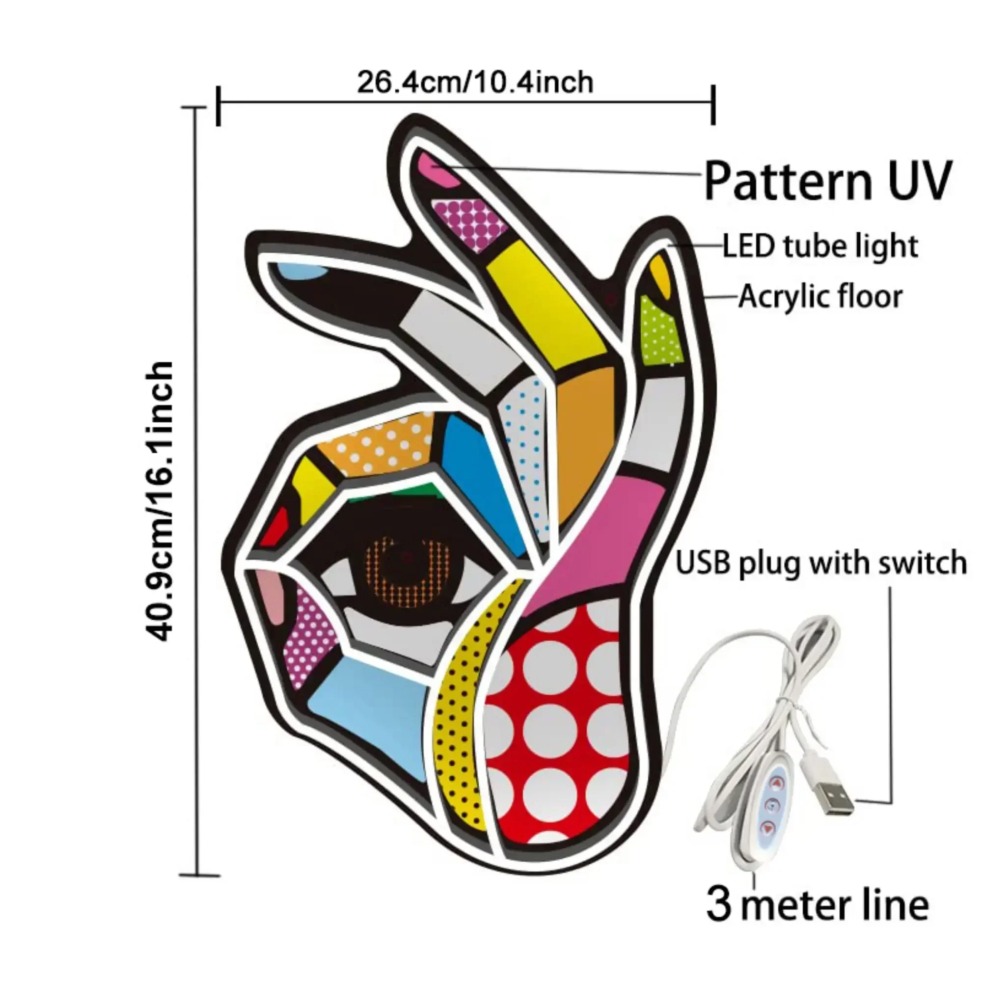 Panneau néon LED imprimé OK, a - Ok Lighting Decor avis et prix