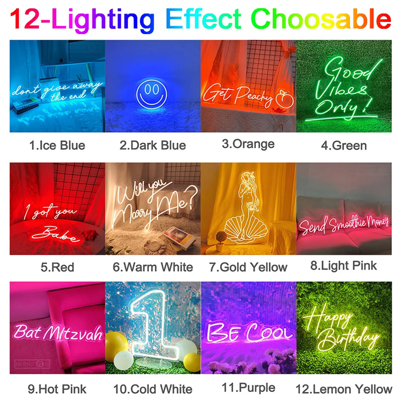 Enseignes néon LED personnalis - Lighting Decor Ideas avis et prix
