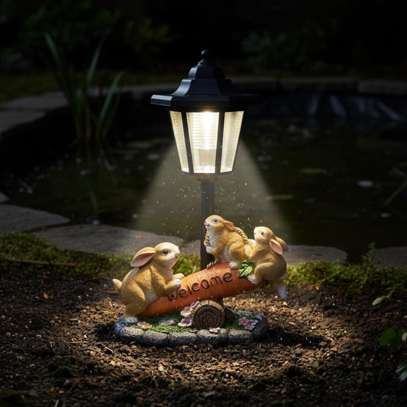 Statue de lapin solaire décora - Lighting Decor Ideas avis et prix