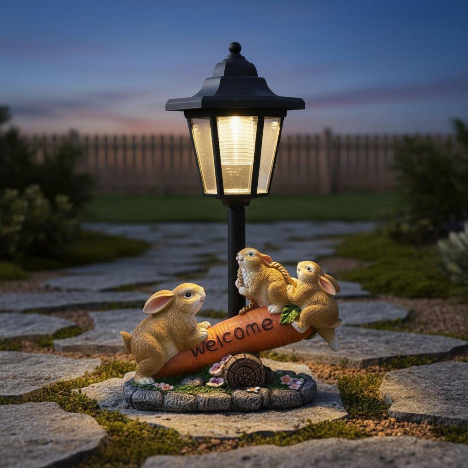 Statue de lapin solaire décora - Lighting Decor Ideas avis et prix