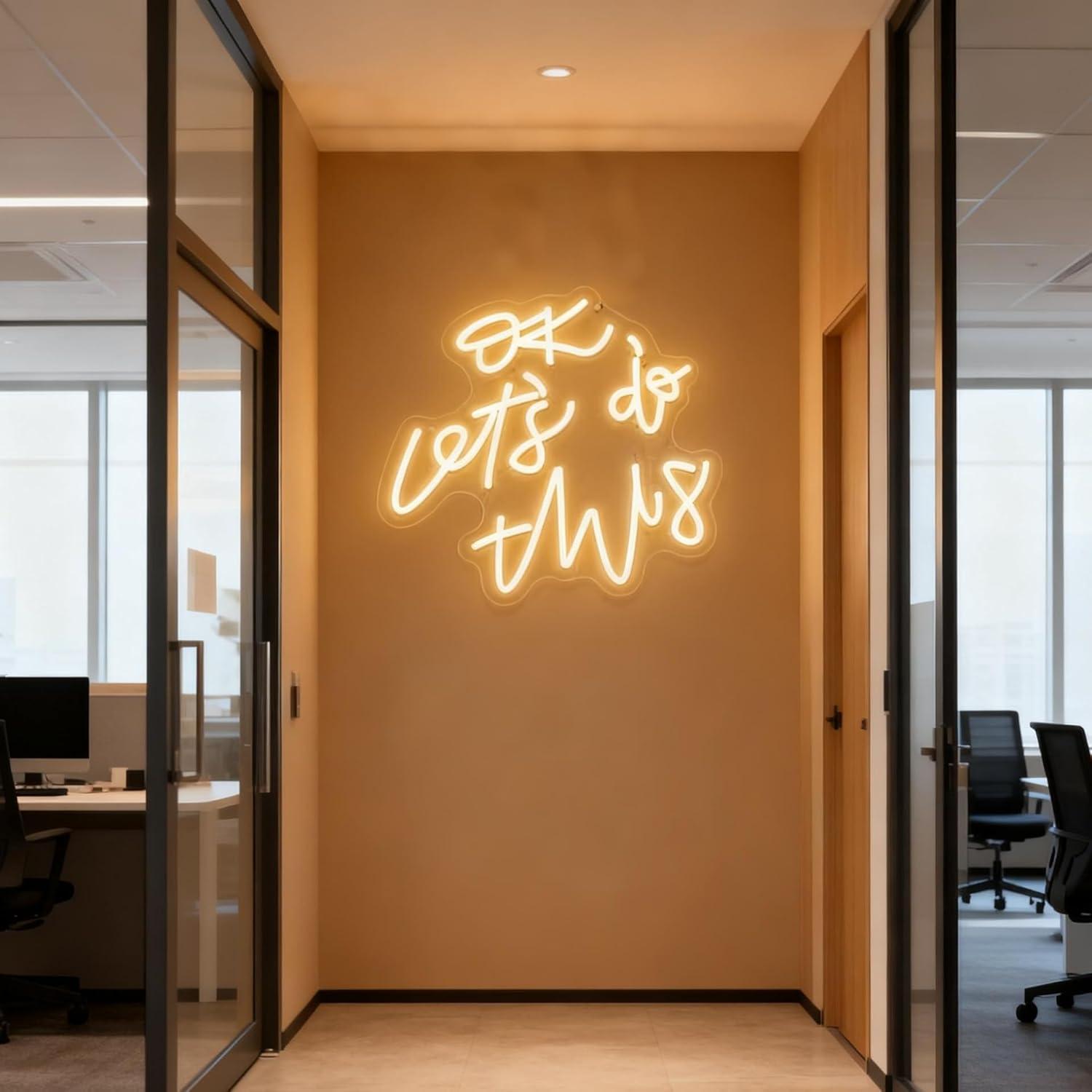 OK, faisons-le ! Enseigne lumi - Ok Lighting Decor avis et prix