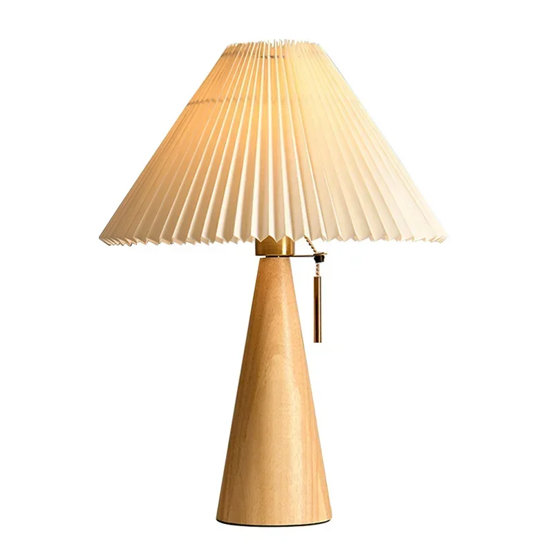 Lampe de table plissée rétro,  - Lighting Decor For Bedroom avis et prix