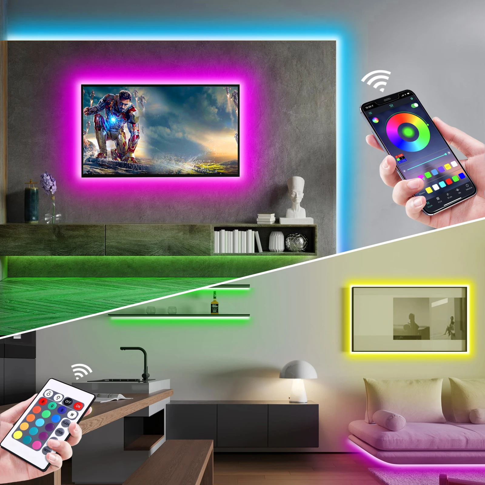 Bande lumineuse LED néon RGB,  - Lighting Decor Ideas avis et prix